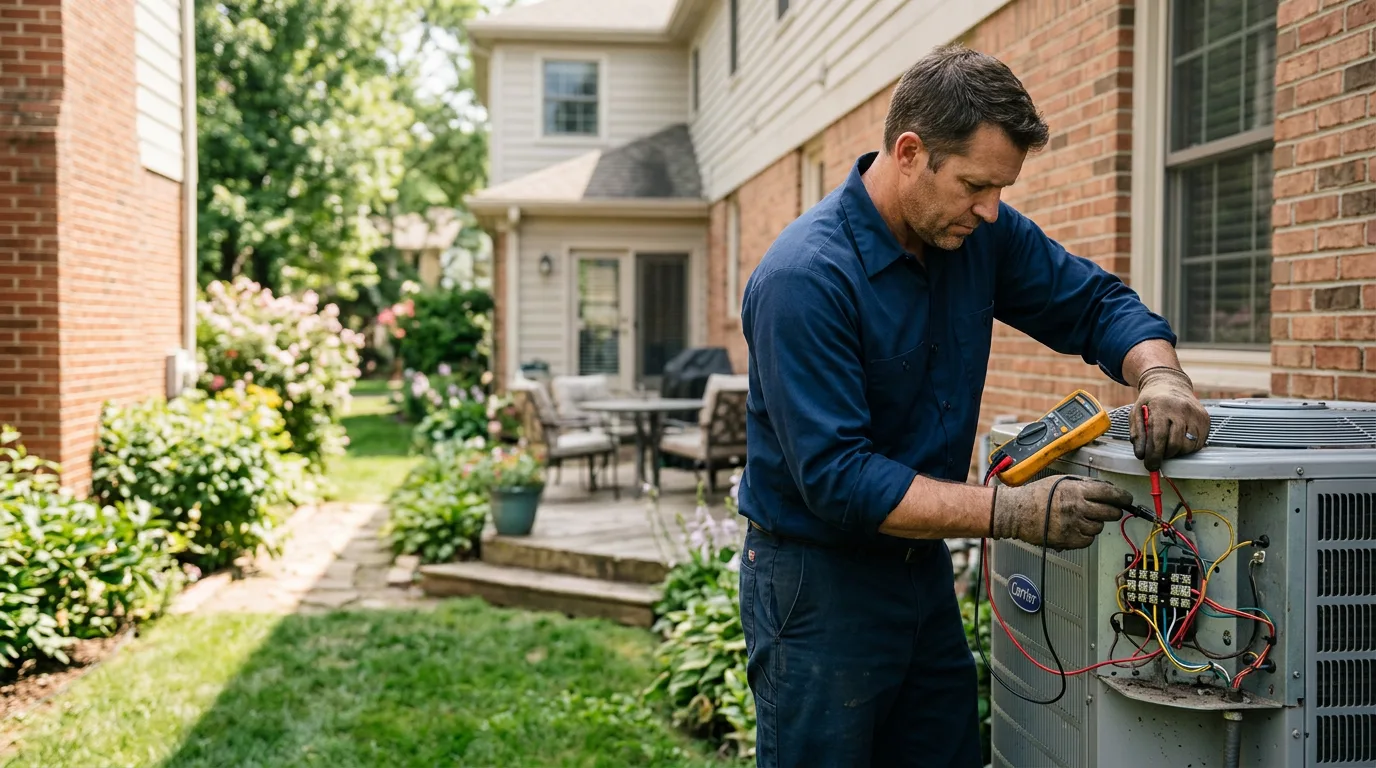 HVAC technician working near Yolyn, WV